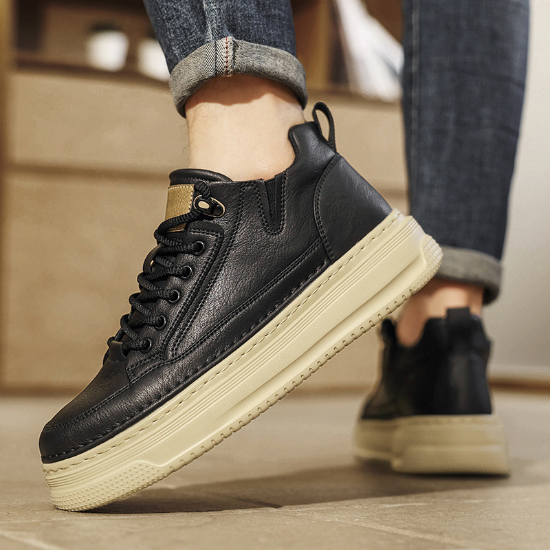 Men's Fashionable Lightweight Thick-Soled Shock-Absorbing Casual Sports Shoes